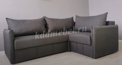 Диван угловой Монако-3 ДУ (Магнетика 34/Темно-серый) 