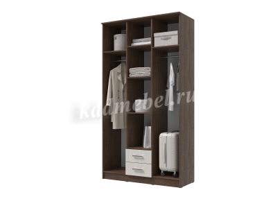 Шкаф Трио без зеркал (Венге/Лоредо)