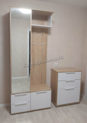 Комод-обувница Куба 13.113 N (Дуб сонома/Белый премиум)