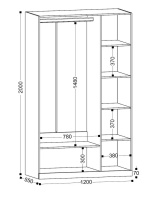 Николь-23 шкаф1