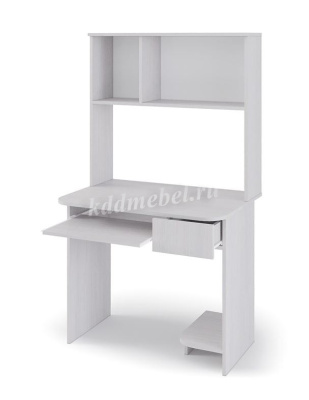 Стол компьютерный Эра №2 (Белый текстурный)