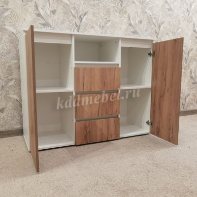 Комод Лаванда КМ 01 (Белый/Крафт золотой)