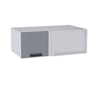 Шкаф верхний глубокий угловой УВГ кухня Осло (Белый/Карбон сапфир) 