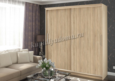 Шкаф-купе Хандис 1500 без зеркал (Дуб сонома)