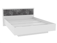 Кровать Софи парящая 1.4 (Белый/Бетон темный)