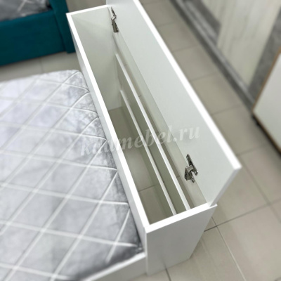 Кровать Ксения 0.9 с настилом без прикроватного блока (Белый)