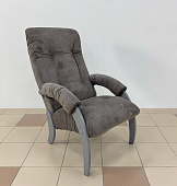 Кресло для отдыха Консул Модель 61 (Серый ясень-эмаль/Ткань серая Verona Antrazite Grey)