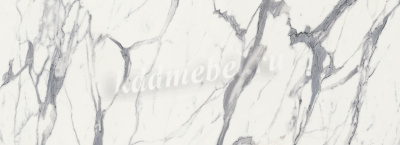 Стол обеденный круглый Дэнвер (Опора Черный муар/Столешница Мрамор белый 3027) (2 кат.)