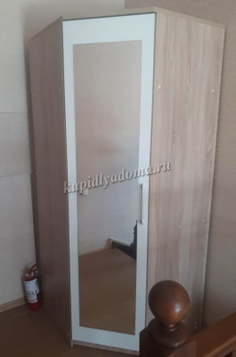 Шкаф угловой Аврора (Дуб Сонома/Белый)