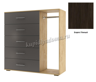 Комод со штангой Бруно (Бодега темный)