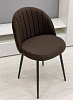 Стул обеденный Честер велюр (Темно-коричневый california 238/Черный конус)