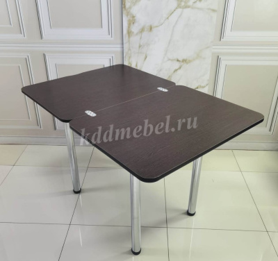 Стол обеденный Д29 раскладной (Черный мрамор/Венге)