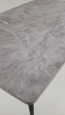 Стол обеденный пластик Solo (Тасос 109 срез камня/Ноги черные)