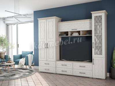 Шкаф Британика 2-х створчатый (Дуб Атланта/Дуб Брашированный)