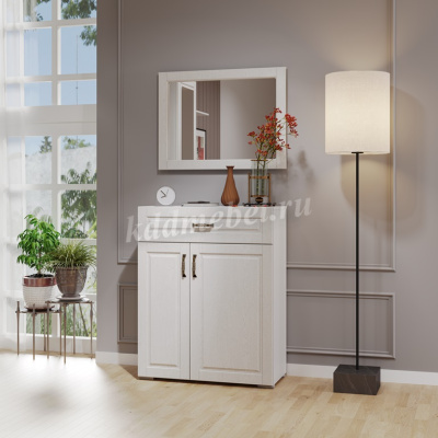 Комод Лацио П 2 дв 1 ящ (Белое дерево)