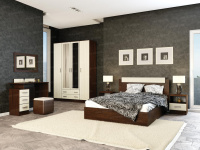 Спальня-венге-лоредо-трюмо-тумба-прикроватная-кровать-Шкаф-Квадро Спальня-венге-лоредо-трюмо-тумба-прикроватная-кровать-Шкаф-Квадро