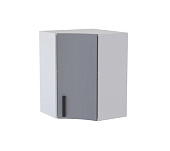 Шкаф верхний угловой радиусный сушка УСР кухня Танго (Белый/Лайм глянец)