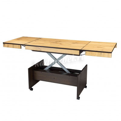 Стол Трансформер-14 (Белый/Камень Пьетра)