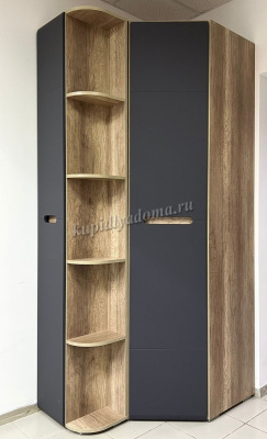 Шкаф угловой Наоми ШК-21 (Дуб каньон/Графит) 