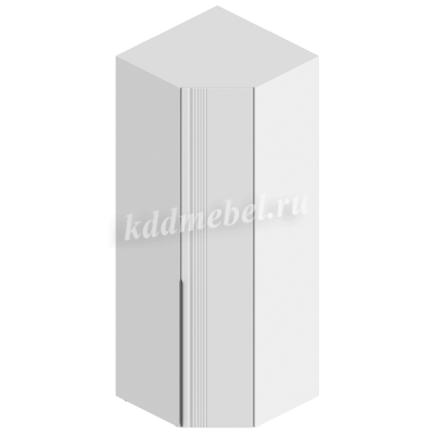 Шкаф угловой Вита 800*800*2200 (Белый лофт/Софт айс)