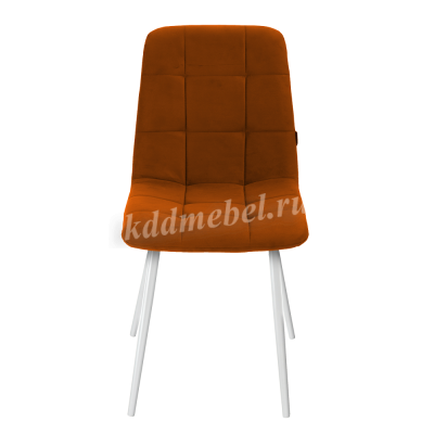Стул обеденный Анри Velutto 27 (Оранжевый Velutto 27/Белый)