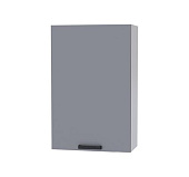 Шкаф верхний высокий с единым фасадом В6С кухня Марбл (Белый/Мрамор Лайт)