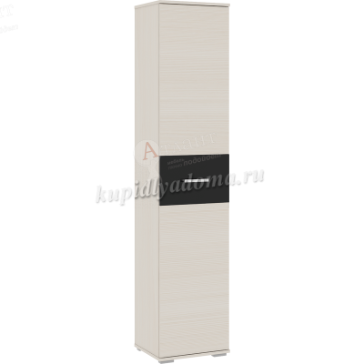 Пенал Сити-31 (Сосна карелия/Черный глянец)