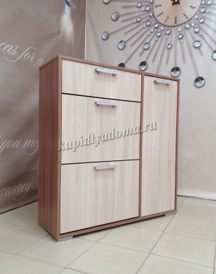 Обувница Дели-4 (Ясень шимо темный/Ясень шимо светлый)