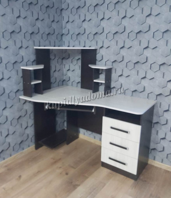 Стол компьютерный угловой Каспер (Венге/Лоредо)