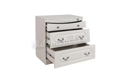 Комод Мария-Луиза-7 3 ящика (Бодега белая)