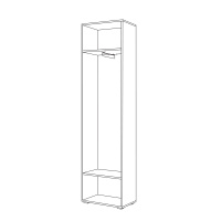 Лайн Шкаф для одежды 08.122 _схем