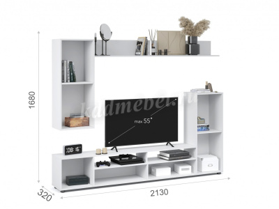 Гостиная Нео (Белый/Ателье светлый)