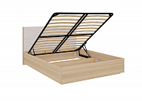 Кровать Зара 1.6 люкс (Дуб сонома/Белый)