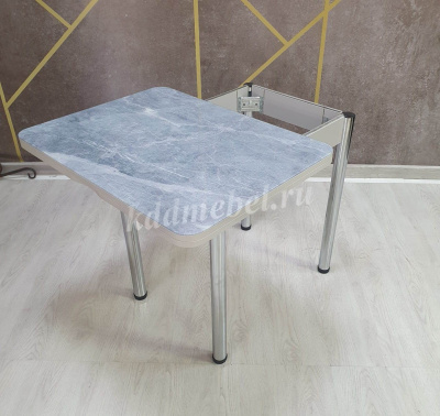 Стол обеденный Д29 раскладной (Серый мрамор/Серый)