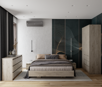 Спальня Норд Серый крафт