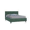 Кровать Оливия 1.6 с подъемным механизмом (Микровелюр/Серо-зеленый)