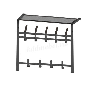 Вешалка с полкой Торонто-22 (Графит)