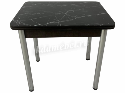 Стол обеденный Д29 раскладной (Черный мрамор/Венге)