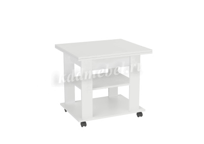 Стол журнальный Стандарт раздвижной (Белый)