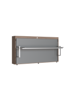 Раскладушка-кабинет закр.Ясень Анкор темный - Темно-серый