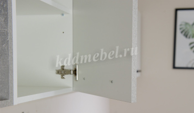 Кухня угловая Модена 1,65*1,65 (Белый/Ателье светлый)