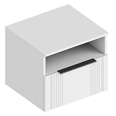 Тумба прикроватная Вита с ящиком и нишей 500*450*450 (Белый лофт/Софт айс)