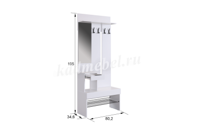 Прихожая К4 Баско (Графит/Дуб крафт золотой)