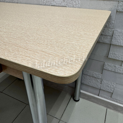 Стол обеденный с ящиком прямоугольный (Дуб выбеленый)