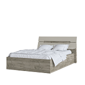 Кровать Гавана 1.6 с подъемным механизмом (Дуб крафт серый/Кашемир)