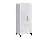 Шкаф Кимберли  (Белый/Белый глянец)