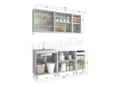 Кухня 1,8 Яблоко (Фотопечать) БТС