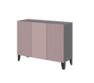 Комод Сириния (Серый графит/Пудра)