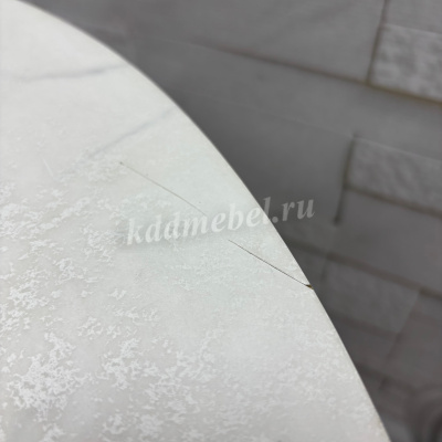 Стол обеденный GH-T 15 M 800 (Белый мрамор/Белый) УЦЕНКА