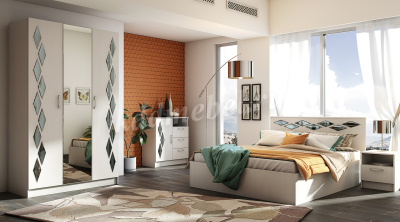 Шкаф Диана 3-х створчатый (Анкор светлый)